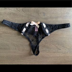 Agent Provocateur Black lace Thong
